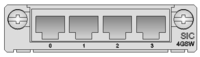 新华三（H3C）路由器板卡RT-SIC-4GSW 4端口10/100/1000BASE-T以太网二层交换电接口SIC模块